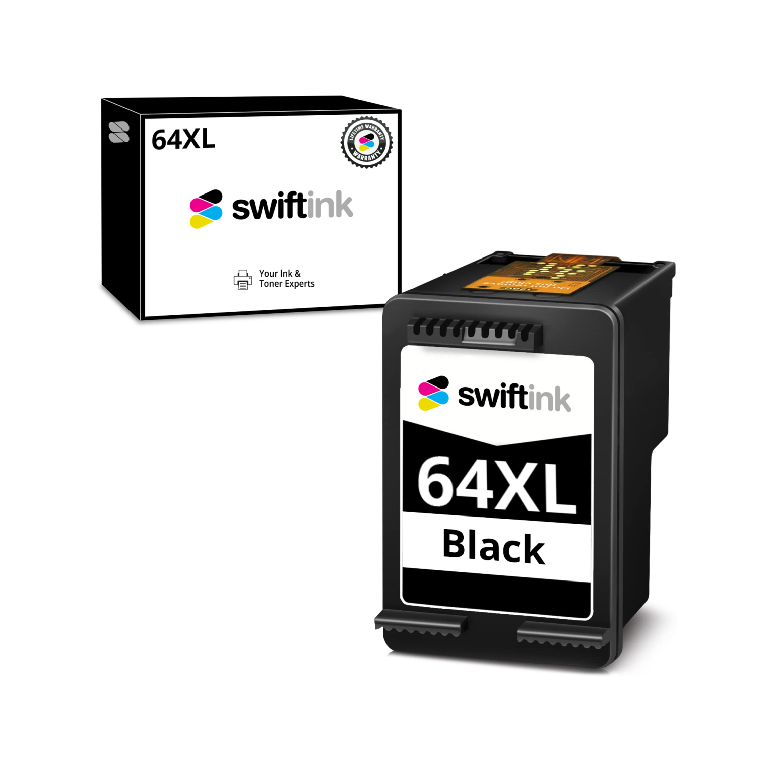 HP 64XL Black/Color Ink Cartridges (Set of 5) | Swift Ink