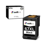 Remanufactured Ink for HP 67XL Black (3YM57AN) High Yield Cartridge