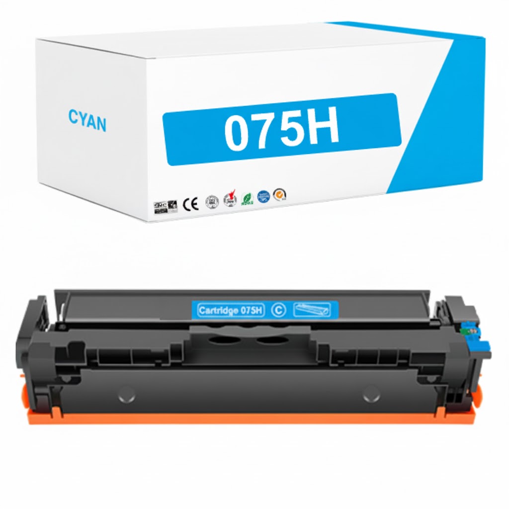 Compatible Canon 075H High Yield Cyan Toner Cartridge - 6368C001