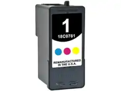 Remanufactured Lexmark 18C0781 (#1) Color Inkjet Cartridge