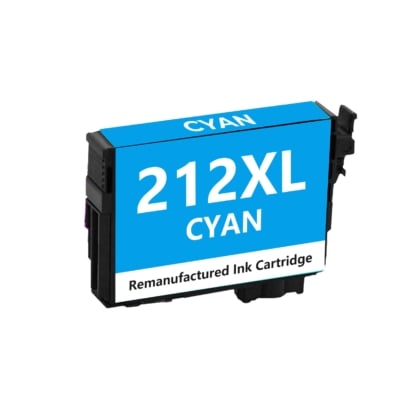 Remanufactured Epson 212XL High Yield Cyan Ink Cartridge