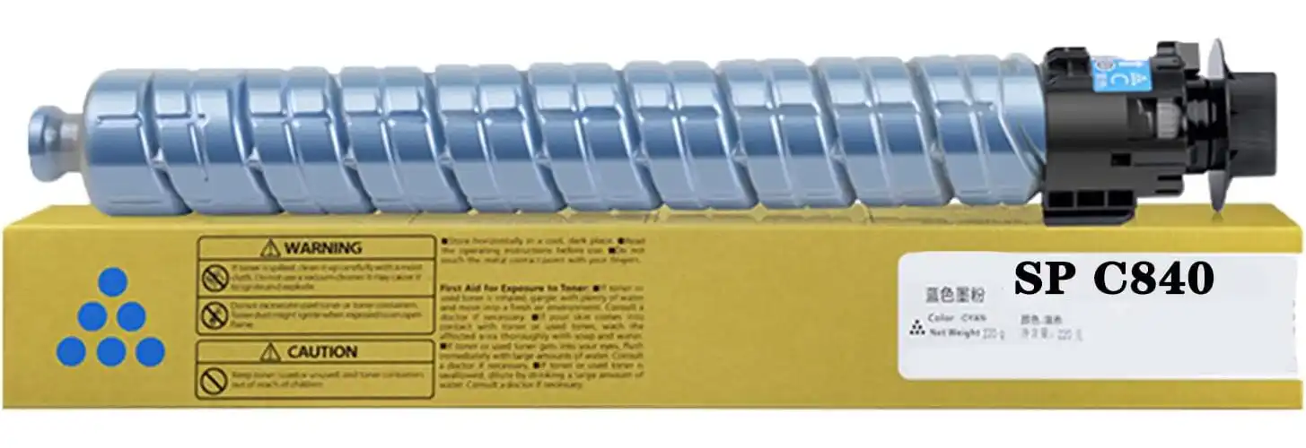 Compatible Ricoh SP C840A (821258) Toner Cartridge, Cyan 34K Yield