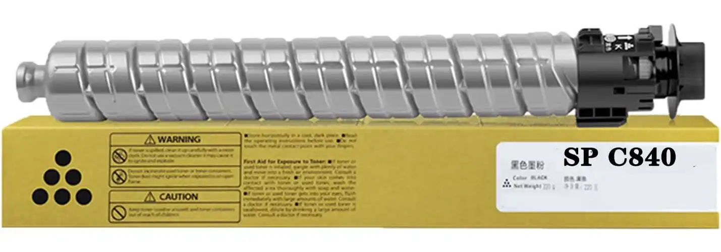 Compatible Ricoh SP C840A (821255) Toner Cartridge, Black 43K Yield