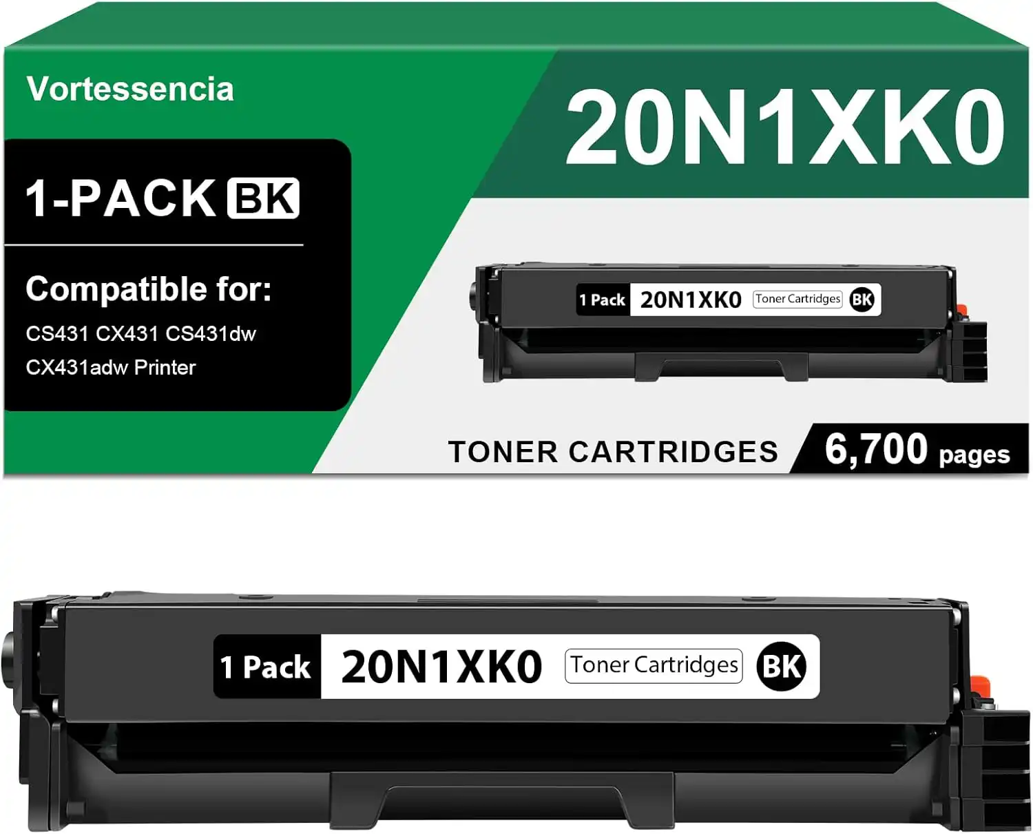 Compatible Lexmark 20N1XK0 Black Extra High Yield Toner Cartridge