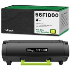 Compatible Lexmark 56F1000 Black Toner Cartridge (6000 Page Yield)