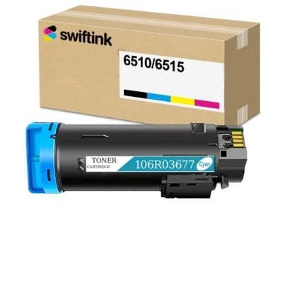 Compatible Xerox Phaser 6510, WorkCentre 6515 Cyan Extra High Yield Toner (106R03690)