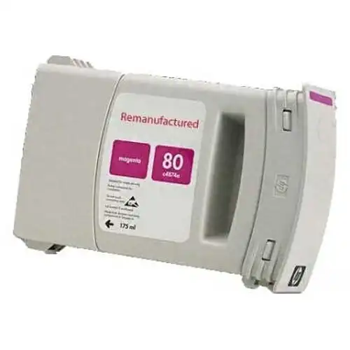 Remanufactured Replacement High Yield Magenta Ink Cartridge for C4847A / HP 80XL