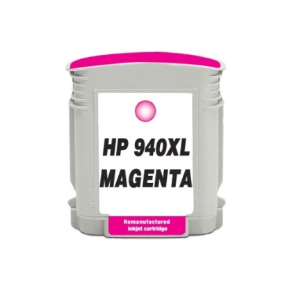 Remanufactured Hewlett Packard C4908AN (HP 940XL Magenta) High Yield Ink Cartridge
