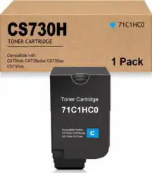 Compatible Lexmark 71C1HC0 Cyan Toner Cartridge - High Yield