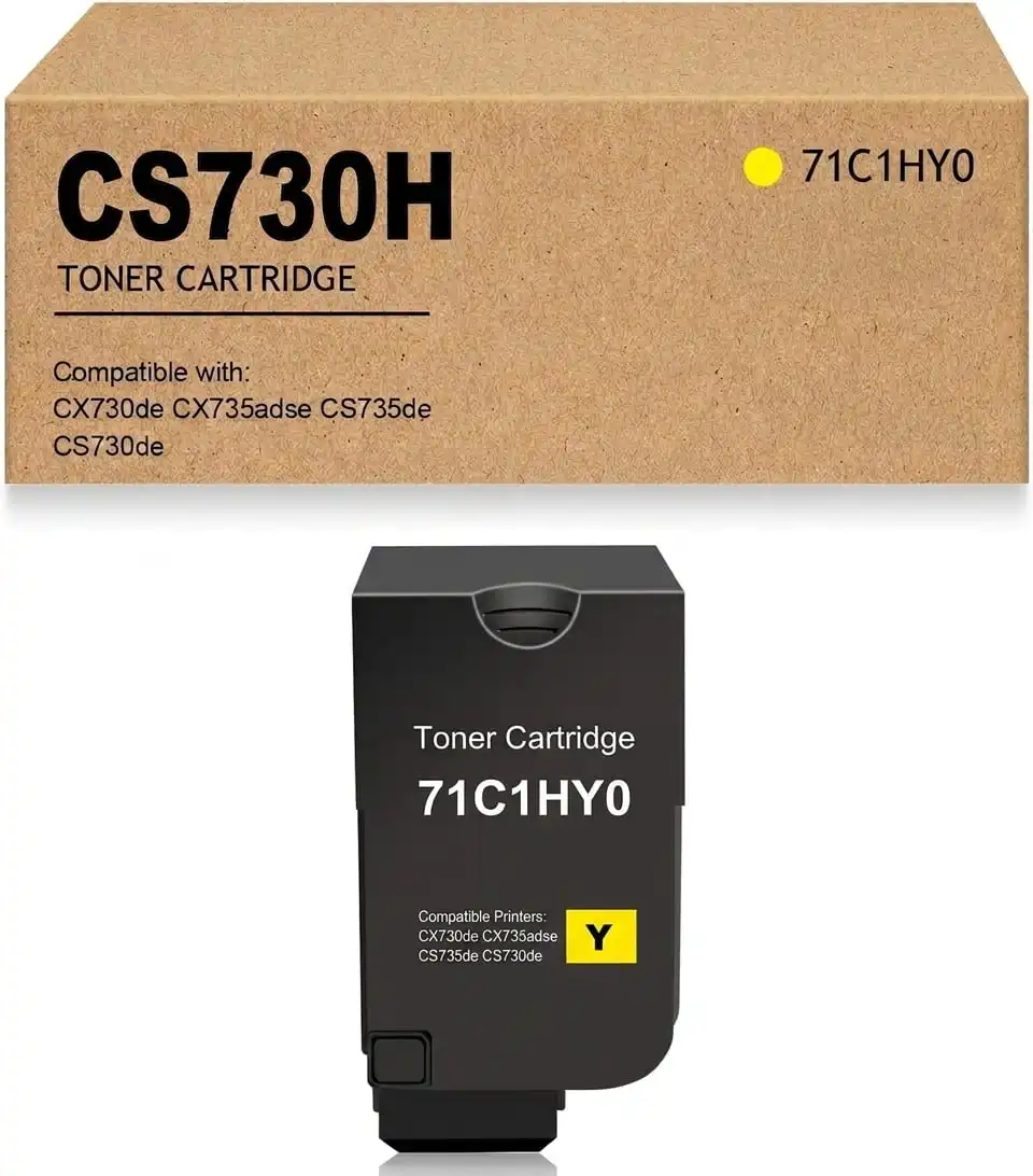 Compatible Lexmark 71C1HY0 Yellow Toner Cartridge - High Yield
