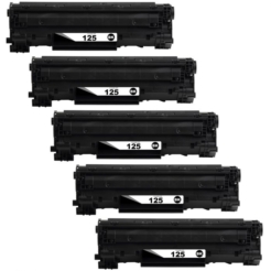 Compatible Canon 125 / 3484B001AA Black Toner Cartridges - 5 Pack