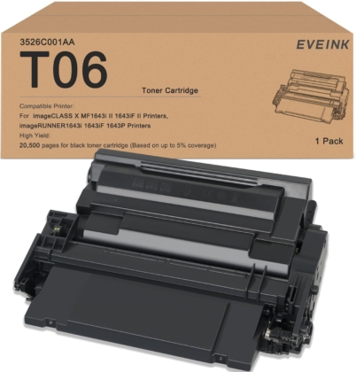 Compatible Canon T06 / T06L Black Toner Cartridge 3526C001AA