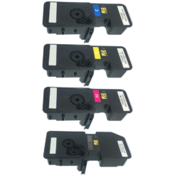 Compatible TK-5242 Series Kyocera (Black, Cyan, Magenta, Yellow) Set of 4 Toner Cartridges