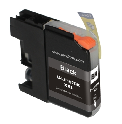 Compatible Brother LC107BK Super High-Yield Black Ink Cartridge
