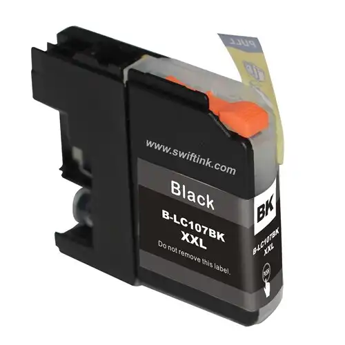 Compatible Brother LC107BK Super High-Yield Black Ink Cartridge