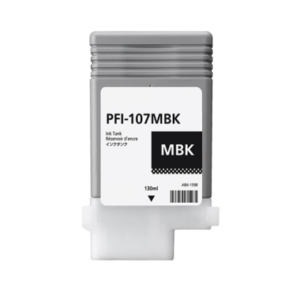 Compatible Canon 6704B001 (PFI-107MBK) Matte Black Ink Cartridge