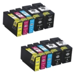 Compatible Canon PGI-1200XL Bulk Set of 10: 4 Black & 2 each of Cyan, Magenta, Yellow Ink Cartridges