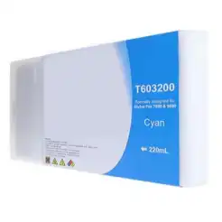 Compatible 220ml Cyan Ink Cartridge for Epson T603200 (T563200)