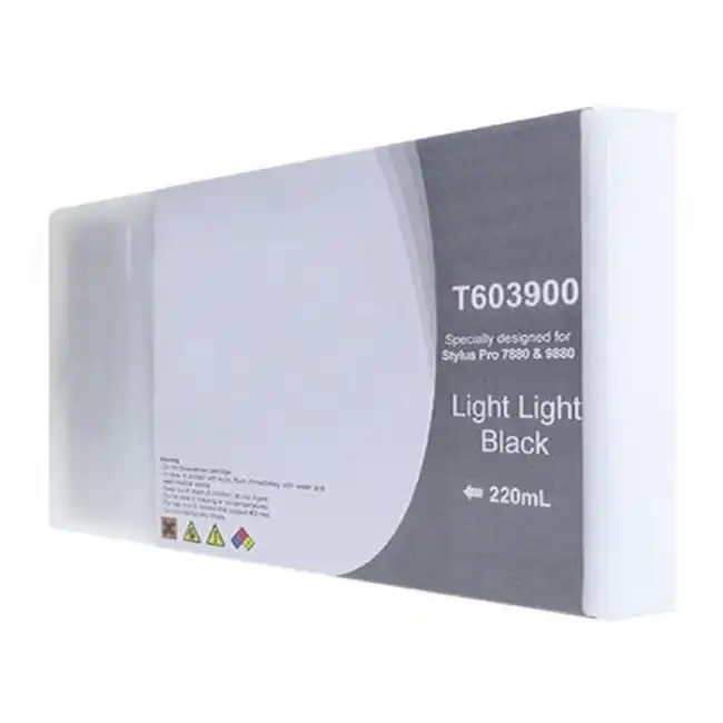 Compatible 220ml Light Light Black Ink Cartridge for Epson T603900 (T563900)