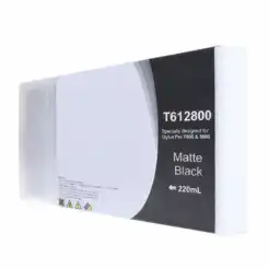 Compatible 220ml Matte Black Ink Cartridge for Epson T612800