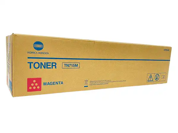 Genuine OEM Konica Minolta TN715M Magenta Toner for bizhub C750i (ACP8330)