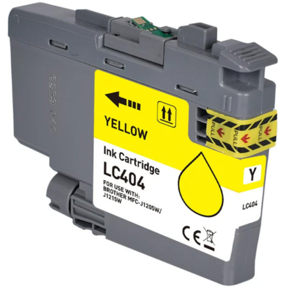 Compatible Brother LC404Y Yellow Ink Cartridge