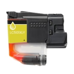 Compatible Brother LC501XLY High Yield Yellow Ink Cartridge