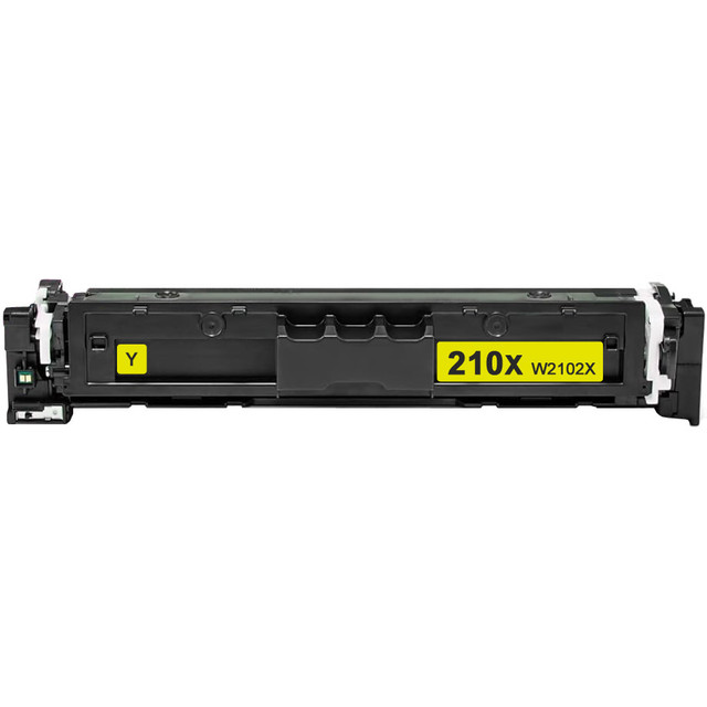 Compatible HP 210X High-Yield Yellow LaserJet Toner Cartridge - W2102X